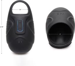 Trinity Vibes - Vibrerende Testikel Massager - Zwart — thumbnail 12