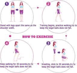 Vaginale balletjes - kegel ballen - Ballen - Pleasure balls – Donker Paars — thumbnail 2