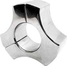 Black Label - Triad - Magnetische Ball Stretcher - 30 x 35 mm - RVS - Zilver — thumbnail 1