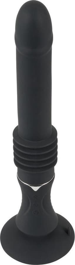 Portable Fucking Machine Stotende en Vibrerende Zuignap Vibrator met Krachtige Motoren 28.5 cm – Zwart — thumbnail 1