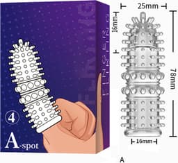 A-Spot Vinger sleeve Siliconen NR4 — thumbnail 7