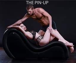 Kinky Seks Sofa Met Boeien en Positie Kussens - Zwart — thumbnail 6