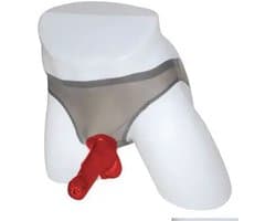 Kamasutra Latex Rubber slip met penis slurf - Fetisj - Kuisheidsonderbroek - Penis functie - BDSM - 100% Latex rubber - SM Short - Zeer goede kwaliteit