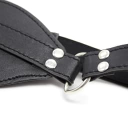 Smart Moves - Blinddoek met Decoratief Riempje - PU Leer - Zwart — thumbnail 2