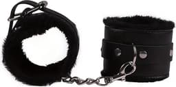 LekkerStout Bondage Beginners Set - Handboeien, Blinddoek, Kietelveren - Zwart - BDSM Toys | ( LS121 ) — thumbnail 2