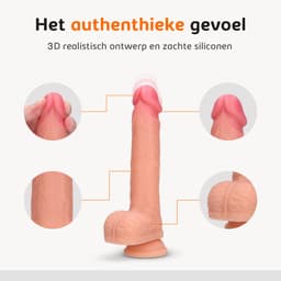 Sensual Desire® Big Willy – Grote Dildo met Zuignap – Stotende Dildo met Afstandsbediening – Anaal Sex Toys voor Mannen & Vrouwen – Extreem Realistisch – Stil & Waterdicht — thumbnail 7