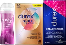 Durex - 20 stuks Condooms - Nude No Latex - 210ml Glijmiddel - Massage 2/1 Aloe 200ml - Intense Orgasm 10ml - Voordeelverpakking — thumbnail 10