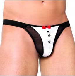 Thong 4433 - white Onesize S t/m L – Witte Elegantie — thumbnail 1