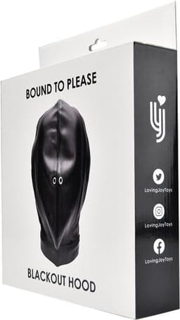 Bound To Please - Blackout Hood mask - BDSM Bondage Masker — thumbnail 5