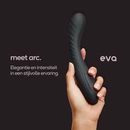 Eva® Arc - Gebogen Design Vibrator - Intense Clitoris & G-spot Stimulator - Spannende Luisterverhalen - Vibrators voor Vrouwen & Koppels - Stijlvolle Dildo - Premium Sex Toys voor Vrouwen - Cadeau voor vrouw - Obsidian Black — thumbnail 2