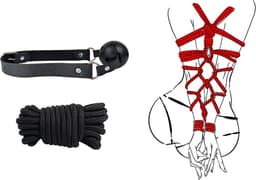 BDSM Starterset 10-delig - Perfect voor beginners - Bondage set - Speeltjes - Handboeien - SM set — thumbnail 2