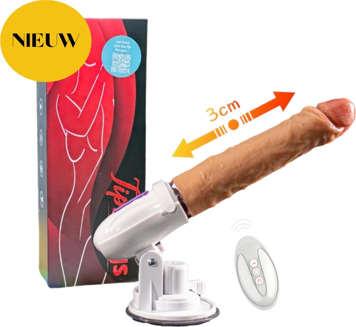TipsToys® Seksmachine Vibrator - Stotende Sexmachine - Dildo Seksspeeltje Sex Toys voor Vrouwen - Trust functie - Op en Neer - Sex Toys voor mannen — afbeelding 1