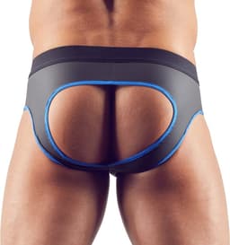 Slip Met Open Achterkant - Zwart/Blauw — thumbnail 11
