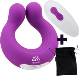 Aii Cockring Vibrerend met afstandsbediening + Gratis Opbergtas - 9 standen clitoris stimulator - Penisring - Vibrerende cockring – Sex Toys voor Vrouwen en Mannen - Seksspeeltjes - paars — thumbnail 1