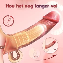IntiMate® PowerRise - Penis Sleeve met Vibratie - Stimulerende Penisverlenger met App-bediening - Ballenstrap met Slot - Veilige Silicone Materiaal - Waterdichte Lustversterker — thumbnail 2