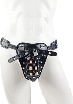 BamBella ® - Kuisheidskooi voor mannen - Kuisheids gordel man penis kooi Strap band bondage — thumbnail 1