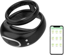 Cockring Vibrator - Ook via app bestuurbaar - Penis ring - Trilfunctie - Masturbator - Scrotum stimulatie - Balzak - Tril — thumbnail 1
