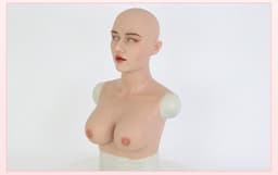 Siliconen borsten- siliconen gezicht-Crossdresser-Travestie- Vrouwen gezicht- Female Face-Travestiet-Cosplay — thumbnail 1