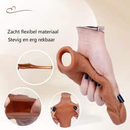 Erodit® Realistische penis condoom sleeve met cockring, sleeve verlenging condoom, vertraging van ejaculatie, harde erectie, verbetering van het uithoudingsvermogen, seksspeeltje voor mannen, Erotiek voor Mannen, Koppels — thumbnail 6