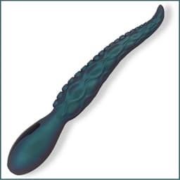 SlipperyHeights® Trista - Tentakel Vibrator - Clitoris en G-Spot Stimulatie - 9 Krachtige Standen - Dildo - Tepel Stimulator - Siliconen Sex Toy voor Vrouwen - LCD Scherm - Holografisch Groen — thumbnail 2