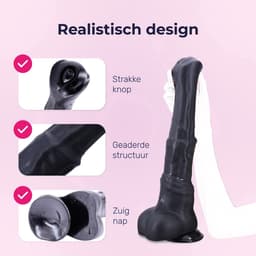 Jespro Fantasy dildo 30cm - Flexibel met zuignap - Monster - Cock - Extreme - BPA vrij — thumbnail 7