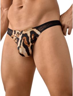 Sexy Luipaardstring voor Heren - Mesh Doorschijnende Tailleband - Verleidelijk Ondergoed - L | LekkerStout | ( LS306 ) — thumbnail 5
