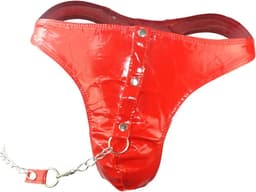 String-Latex-Heren-Sexy-Goedkoop-Ketting-Drukkers-Erotisch-Gay-Homo-Spannend-Rood — thumbnail 1