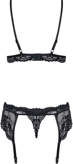 Obsessive Driedelig Kanten Lingeriesetje - L/XL — thumbnail 5