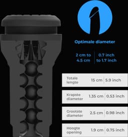 Kiiroo Pocket Stroker - Compacte Masturbator voor Man - Realistisch en Zacht - Geoptimaliseerd voor Keon en PowerBlow - Pocket Pussy — thumbnail 3