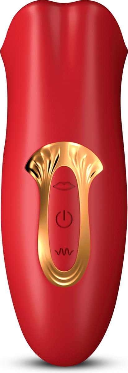 Desiredrops® - Clitorale Vibrator - Luchtdrukvibrator - Trilt – 5 bijt Standen - 10 Vibrator Standen– Rode Siliconen Vibrator - Bijt-Zuig -Clitoris Stimulator – Intense Sex Orgasme – Seks speeltjes – Cadeau - Vrouw - Voor haar — afbeelding 1