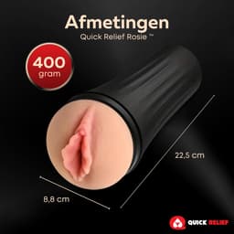 Quick Relief Rosie™ - Blowjob simulator - Blowjob masturbator - Suction Cup - Sex toy - Pocket Pussy — thumbnail 2