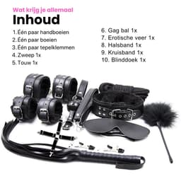 Intenz®- Luxe Bondage Set 11 delig - BDSM extreme - Sex Toys voor Koppels Vastbinden - Sex Box voor Koppels — thumbnail 2