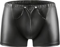 Boxer-Heren-Zwart-Rits Sexy-Mannen-Erotisch-Opwindend-Goedkoop-latex — thumbnail 2