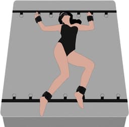 Quick Relief Bed Bondage Restraints™ - SM - Verstelbaar en Comfortabel - BDSM — thumbnail 1