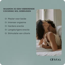 OHYES Loop - Cockring Vibrerend - Siliconen Penisring - Sex Toys voor koppels - Stone Green — thumbnail 7