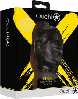 Mask met Blonde Ponytail - Zwart — thumbnail 5