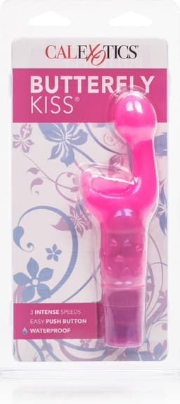 California Exotic Novelties Butterfly Kiss - Vibrator - Roze - Ø 30 mm — thumbnail 2