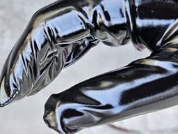 BamBella® - Handschoenen LATEX zwart Sexy fetish erotiek erotische lingerie accessoire - onesize — thumbnail 8