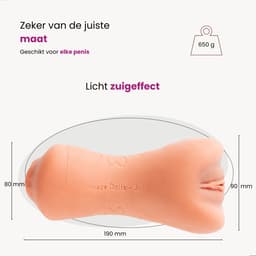 ME'ADAM - Amaze Dolls Julia Pocket Pussy voor Man - 3 in 1 – Sex Toys Voor Mannen en Koppels – Blowjob Masturbator met Mond Kont en Vagina — thumbnail 8