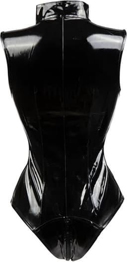 Porno bodysuit Latex vrouwen - Wetlook - Open kruis functie - Erotische catsuit - Turn pakje - Mini jumpsuit — thumbnail 4