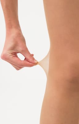 GIULIA Panty - Intimo 20 - Open Kruis Panty - Strippanty - Erotiek - 20 Den - Large - Daino (Beige) — thumbnail 4