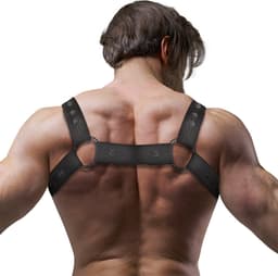 FETISH SUBMISSIVE ATTITUDE™ - ADJUSTABLE NEOPRENE CHEST SPORTS HARNESS FOR MEN | BDSM ACCESSORIES | BONDAGE | MAN FETISH BODY HARNESS — thumbnail 2