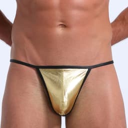 String-Heren-Sexy-Goud-Lingerie-Opwindend-Glimmend-Erotisch-Goedkoop — thumbnail 2