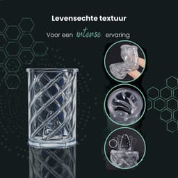 ME'ADAM - ManiPulse Automatische Masturbator met Roterende Functies en Zuig en Lik Modes - Fluisterstil - Oplaadbaar - Masturbator voor Man - Pocket Pussy - Blowjob - Sterke Motor - Waterproof - Groen - Sex toys Voor mannen — thumbnail 6