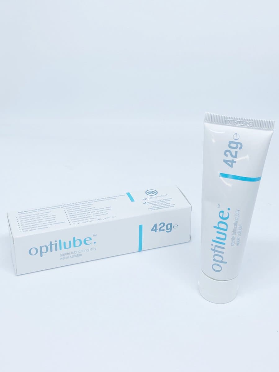 Optilube medisch glijmiddel - tube 42 gram 1 stuks — afbeelding 1