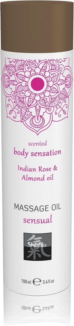 Sensual Massage Olie - Indiase Roos & Amandel — thumbnail 1