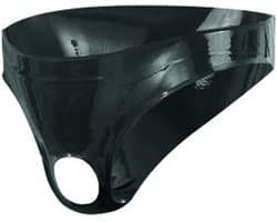 The Latex Collection Latex Herenslip Met Opening