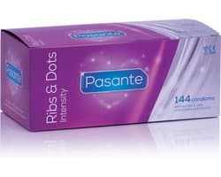 Pasante Ribs & Dots Intensity Condooms - 144 stuks