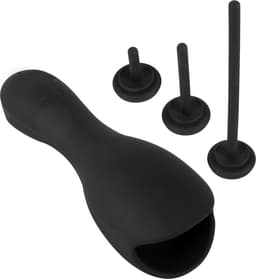 Vibrerende Masturbator met 3 Dilators - Eikel Vibrator - 10 Standen - Oplaadbaar - Zacht Siliconen - Vibrator voor Mannen — thumbnail 7