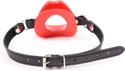 Kiotos - Ring Gag met Open Kusmondje - Rood — thumbnail 2